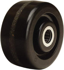 Hamilton - 4 Inch Diameter x 2 Inch Wide, Phenolic Caster Wheel - 800 Lb. Capacity, 2-3/16 Inch Hub Length, 1-3/16 Inch Axle Diameter, Plain Bore Bearing - Exact Tool & Supply