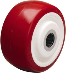 Hamilton - 4 Inch Diameter x 2 Inch Wide, Polyurethane on Polypropylene Caster Wheel - 500 Lb. Capacity, 2-3/16 Inch Hub Length, 5/8 Inch Axle Diameter, Straight Roller Bearing - Exact Tool & Supply