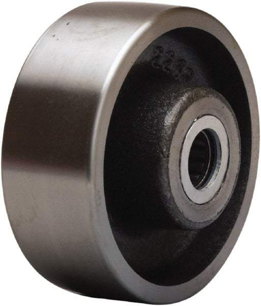 Hamilton - 4 Inch Diameter x 1-1/2 Inch Wide, Forged Steel Caster Wheel - 1,400 Lb. Capacity, 2-1/4 Inch Hub Length, 1-3/16 Inch Axle Diameter, Plain Bore Bearing - Exact Tool & Supply