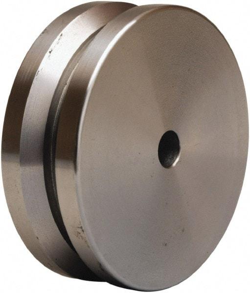 Hamilton - 4 Inch Diameter x 1-3/8 Inch Wide, Stainless Steel Caster Wheel - 550 Lb. Capacity, 1-3/8 Inch Hub Length, 1/2 Inch Axle Diameter, Plain Bore Bearing - Exact Tool & Supply