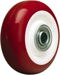 Hamilton - 3-1/2 Inch Diameter x 1-3/8 Inch Wide, Polyurethane on Polypropylene Caster Wheel - 350 Lb. Capacity, 1-5/8 Inch Hub Length, 1/2 Inch Axle Diameter, Ball Bearing - Exact Tool & Supply