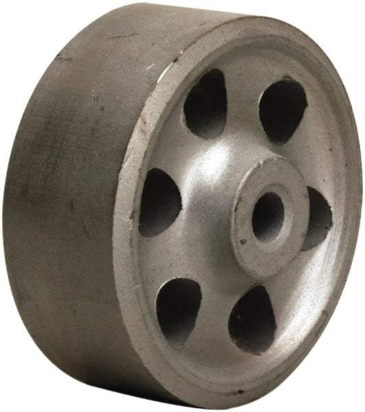 Hamilton - 2-3/4 Inch Diameter x 1-1/2 Inch Wide, Cast Iron Caster Wheel - 250 Lb. Capacity, 1-5/8 Inch Hub Length, 1/2 Inch Axle Diameter, Straight Roller Bearing - Exact Tool & Supply