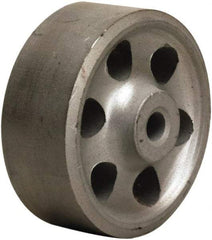 Hamilton - 2-3/4 Inch Diameter x 1-1/2 Inch Wide, Cast Iron Caster Wheel - 250 Lb. Capacity, 1-5/8 Inch Hub Length, 1/2 Inch Axle Diameter, Straight Roller Bearing - Exact Tool & Supply
