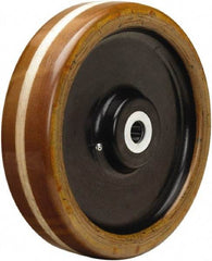 Hamilton - 12 Inch Diameter x 3 Inch Wide, Phenolic Caster Wheel - 4,400 Lb. Capacity, 3-1/4 Inch Hub Length, 1 Inch Axle Diameter, Straight Roller Bearing - Exact Tool & Supply