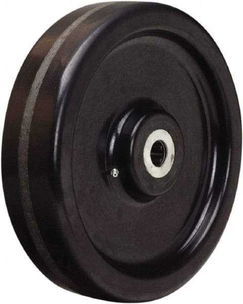 Hamilton - 16 Inch Diameter x 3 Inch Wide, Phenolic Caster Wheel - 4,000 Lb. Capacity, 4-1/4 Inch Hub Length, 1 Inch Axle Diameter, Straight Roller Bearing - Exact Tool & Supply