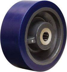 Hamilton - 10 Inch Diameter x 4 Inch Wide, Polyurethane on Forged Steel Caster Wheel - 5,000 Lb. Capacity, 4-1/4 Inch Hub Length, 1-1/2 Inch Axle Diameter, Straight Roller Bearing - Exact Tool & Supply