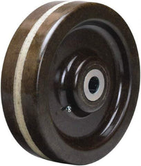 Hamilton - 10 Inch Diameter x 3 Inch Wide, Phenolic Caster Wheel - 2,900 Lb. Capacity, 3-1/4 Inch Hub Length, 3/4 Inch Axle Diameter, Tapered Roller Bearing - Exact Tool & Supply