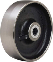 Hamilton - 10 Inch Diameter x 3 Inch Wide, Forged Steel Caster Wheel - 5,500 Lb. Capacity, 3-1/4 Inch Hub Length, 1-1/2 Inch Axle Diameter, Straight Roller Bearing - Exact Tool & Supply