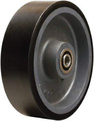 Hamilton - 10 Inch Diameter x 3 Inch Wide, Polyurethane on Cast Iron Caster Wheel - 3,900 Lb. Capacity, 3-1/4 Inch Hub Length, 3/4 Inch Axle Diameter, Sealed Precision Ball Bearing - Exact Tool & Supply