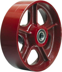 Hamilton - 10 Inch Diameter x 2-1/2 Inch Wide, Cast Iron Caster Wheel - 2,500 Lb. Capacity, 3-1/4 Inch Hub Length, 3/4 Inch Axle Diameter, Precision Ball Bearing - Exact Tool & Supply