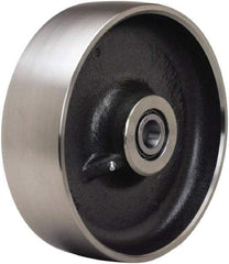 Hamilton - 10 Inch Diameter x 3 Inch Wide, Forged Steel Caster Wheel - 6,500 Lb. Capacity, 3-1/4 Inch Hub Length, 3/4 Inch Axle Diameter, Tapered Roller Bearing - Exact Tool & Supply