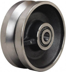 Hamilton - 10 Inch Diameter x 4 Inch Wide, Forged Steel Caster Wheel - 16,000 Lb. Capacity, 4-1/4 Inch Hub Length, 1-1/4 Inch Axle Diameter, Tapered Roller Bearing - Exact Tool & Supply