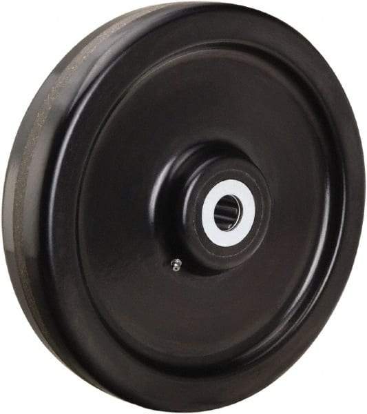 Hamilton - 12 Inch Diameter x 2-1/2 Inch Wide, Phenolic Caster Wheel - 3,000 Lb. Capacity, 3-1/4 Inch Hub Length, 1 Inch Axle Diameter, Straight Roller Bearing - Exact Tool & Supply