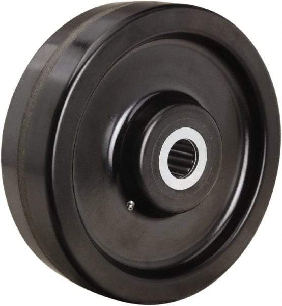 Hamilton - 12 Inch Diameter x 3-1/2 Inch Wide, Phenolic Caster Wheel - 4,000 Lb. Capacity, 4-1/4 Inch Hub Length, 2-7/16 Inch Axle Diameter, Plain Bore Bearing - Exact Tool & Supply