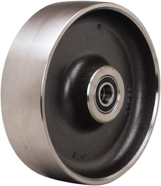 Hamilton - 12 Inch Diameter x 4 Inch Wide, Forged Steel Caster Wheel - 20,000 Lb. Capacity, 4-1/4 Inch Hub Length, 1-1/2 Inch Axle Diameter, Tapered Roller Bearing - Exact Tool & Supply