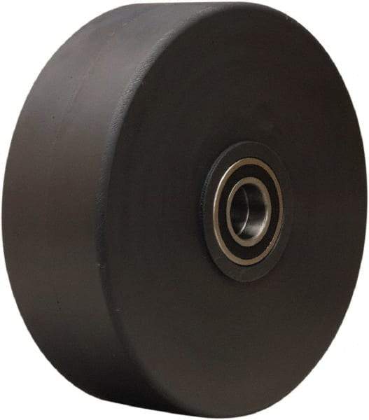 Hamilton - 12 Inch Diameter x 4 Inch Wide, Nylon Caster Wheel - 10,000 Lb. Capacity, 4-1/4 Inch Hub Length, 1 Inch Axle Diameter, Precision Ball Bearing - Exact Tool & Supply
