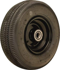 Hamilton - 12 Inch Diameter x 4-1/8 Inch Wide, Rubber Caster Wheel - 625 Lb. Capacity, 4-3/8 Inch Hub Length, 1 Inch Axle Diameter, Tapered Roller Bearing - Exact Tool & Supply