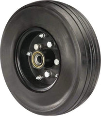 Hamilton - 18 Inch Diameter x 5-1/8 Inch Wide, Rubber Caster Wheel - 3,300 Lb. Capacity, 4-1/2 Inch Hub Length, 1-1/4 Inch Axle Diameter, Tapered Roller Bearing - Exact Tool & Supply