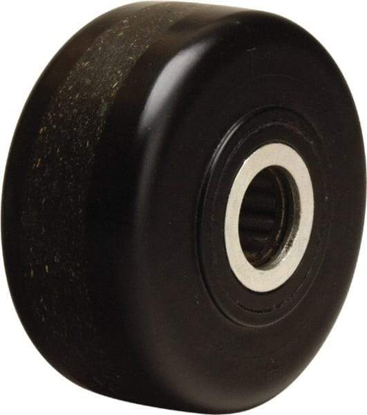 Hamilton - 3-1/4 Inch Diameter x 1-1/2 Inch Wide, Phenolic Caster Wheel - 600 Lb. Capacity, 1-5/8 Inch Hub Length, 1/2 Inch Axle Diameter, Straight Roller Bearing - Exact Tool & Supply