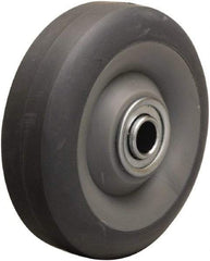Hamilton - 4 Inch Diameter x 1-3/8 Inch Wide, Rubber on Thermoplastic Caster Wheel - 250 Lb. Capacity, 1-9/16 Inch Hub Length, 1/2 Inch Axle Diameter, Stainless Steel Ball Bearing - Exact Tool & Supply