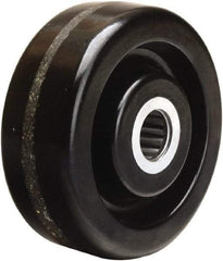 Hamilton - 4 Inch Diameter x 1-1/2 Inch Wide, Phenolic Caster Wheel - 600 Lb. Capacity, 1-5/8 Inch Hub Length, 3/4 Inch Axle Diameter, Straight Roller Bearing - Exact Tool & Supply