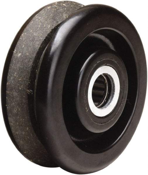 Hamilton - 4 Inch Diameter x 1-1/2 Inch Wide, Phenolic Caster Wheel - 380 Lb. Capacity, 1-5/8 Inch Hub Length, 1-3/16 Inch Axle Diameter, Plain Bore Bearing - Exact Tool & Supply