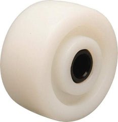 Hamilton - 4 Inch Diameter x 2 Inch Wide, Nylon Caster Wheel - 800 Lb. Capacity, 2-3/16 Inch Hub Length, 3/4 Inch Axle Diameter, Delrin Bearing - Exact Tool & Supply