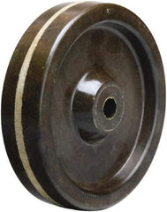 Hamilton - 5 Inch Diameter x 1-1/4 Inch Wide, Phenolic Caster Wheel - 300 Lb. Capacity, 1-3/8 Inch Hub Length, 1/2 Inch Axle Diameter, Straight Roller Bearing - Exact Tool & Supply