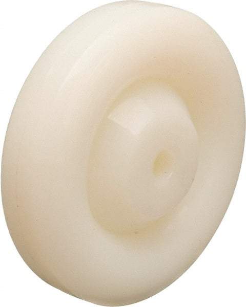 Hamilton - 5 Inch Diameter x 1-1/4 Inch Wide, Nylon Caster Wheel - 500 Lb. Capacity, 1-9/16 Inch Hub Length, 1/2 Inch Axle Diameter, Plain Bore Bearing - Exact Tool & Supply