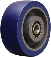 Hamilton - 5 Inch Diameter x 2 Inch Wide, Polyurethane on Cast Iron Caster Wheel - 840 Lb. Capacity, 2-1/2 Inch Hub Length, 1/2 Inch Axle Diameter, Sealed Precision Ball Bearing - Exact Tool & Supply