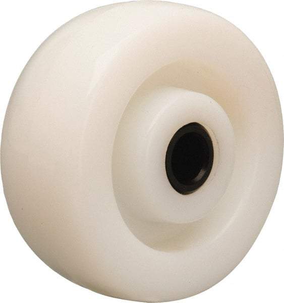 Hamilton - 5 Inch Diameter x 2 Inch Wide, Nylon Caster Wheel - 900 Lb. Capacity, 2-3/16 Inch Hub Length, 3/4 Inch Axle Diameter, Delrin Bearing - Exact Tool & Supply