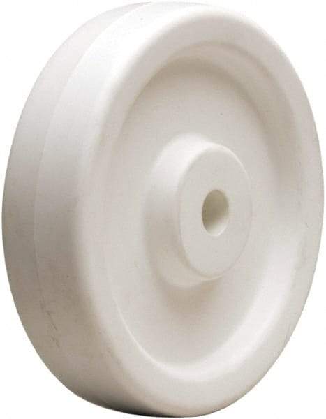 Hamilton - 6 Inch Diameter x 1-1/2 Inch Wide, Polyolefin Caster Wheel - 600 Lb. Capacity, 1-5/8 Inch Hub Length, 5/8 Inch Axle Diameter, Plain Bore Bearing - Exact Tool & Supply