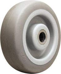 Hamilton - 6 Inch Diameter x 2 Inch Wide, Rubber on Thermoplastic Caster Wheel - 410 Lb. Capacity, 2-3/16 Inch Hub Length, 5/8 Inch Axle Diameter, Straight Roller Bearing - Exact Tool & Supply