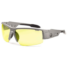 DAGR Yellow Lens Matte Gray Safety Glasses - Exact Tool & Supply