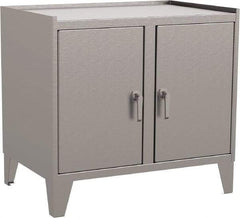Jamco - 2 Shelf Locking Storage Cabinet - Stainless Steel, 36" Wide x 24" Deep x 34" High - Exact Tool & Supply