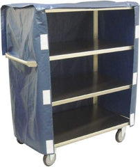 Jamco - 600 Lb Capacity, 36" Wide x 22" Long x 47" High Linen Cart - 4 Shelf, Stainless Steel, 4 Swivel Casters - Exact Tool & Supply