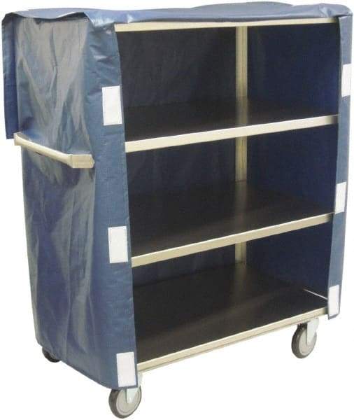 Jamco - 600 Lb Capacity, 36" Wide x 22" Long x 47" High Linen Cart - 4 Shelf, Stainless Steel, 4 Swivel Casters - Exact Tool & Supply