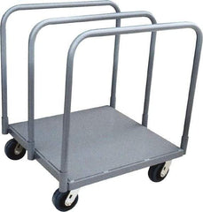 Jamco - 2,000 Lb Capacity Panel Mover - Steel Deck, 31" OAW, 10" Platform Height, Urethane Casters - Exact Tool & Supply