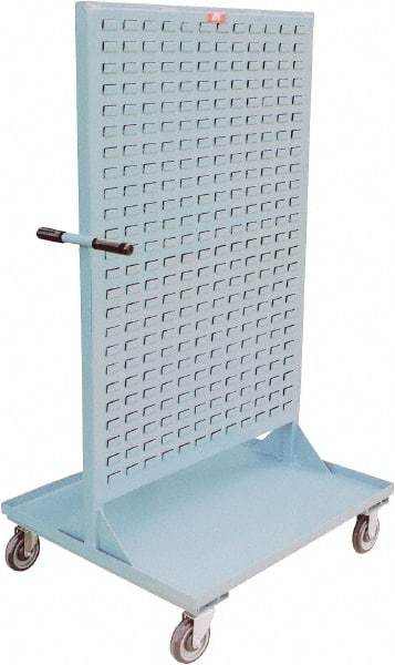 Jamco - Louvered Panel Cart - 36 Inch Overall Width x 30 Inch Overall Depth x 64 Inch Overall Height - Exact Tool & Supply