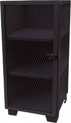 Jamco - 3 Shelf Security Storage Cabinet - Steel, 36" Wide x 24" Deep x 54" High, Black - Exact Tool & Supply