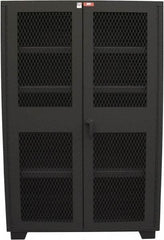 Jamco - 4 Shelf Visible Storage Cabinet - Steel, 60" Wide x 24" Deep x 78" High, Black - Exact Tool & Supply