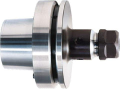 HAIMER - 2.5mm to 26mm Capacity, 3" Projection, HSK80F Hollow Taper, ER40 Collet Chuck - 0.0001" TIR, Through-Spindle & DIN Flange Coolant - Exact Tool & Supply