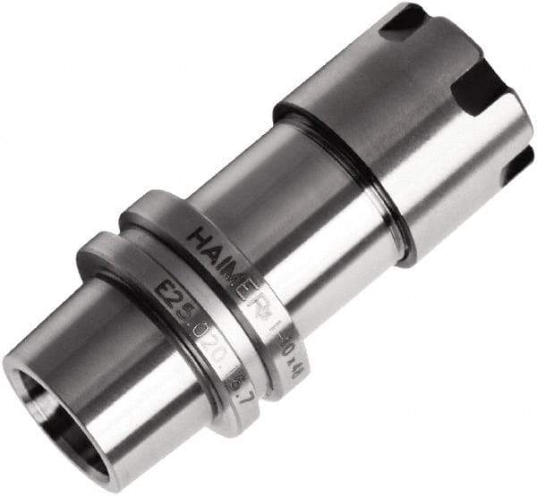HAIMER - 0.02" to 0.39" Capacity, 1.33" Projection, HSK25E Hollow Taper, ER16 Collet Chuck - 0.0001" TIR - Exact Tool & Supply