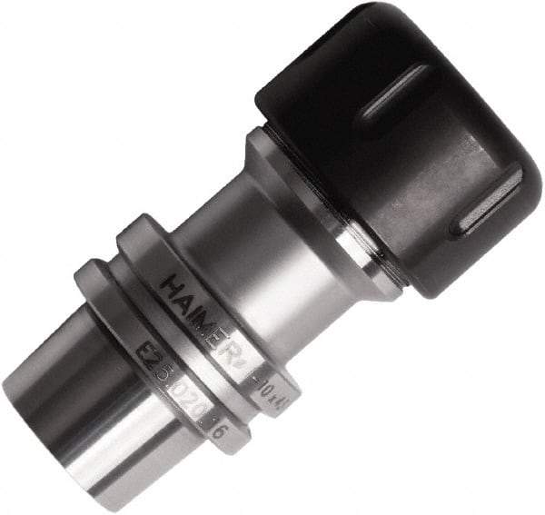 HAIMER - 1/8" to 3/8" Capacity, 48mm Projection, HSK25E Hollow Taper, ER16 Collet Chuck - 0.0001" TIR - Exact Tool & Supply