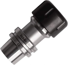 HAIMER - 1/8" to 3/8" Capacity, 48mm Projection, HSK25E Hollow Taper, ER16 Collet Chuck - 0.0001" TIR - Exact Tool & Supply