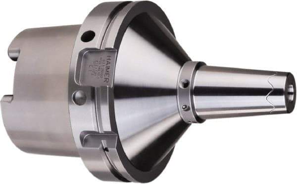 HAIMER - 3/4" Hole Diam, HSK125A Taper Shank Shrink Fit Tool Holder & Adapter - 7" Projection, 1.73" Nose Diam, 2.05" Clamping Depth, 25,000 RPM, Through Coolant - Exact Tool & Supply