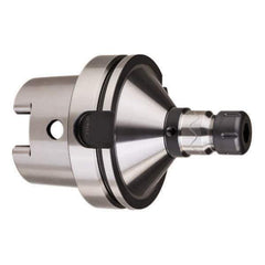 HAIMER - 1/8" to 5/8" Capacity, 5" Projection, HSK125A Hollow Taper, ER25 Collet Chuck - 0.0001" TIR - Exact Tool & Supply