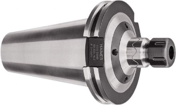 HAIMER - 1/8" to 5/8" Capacity, 3.94" Projection, CAT50 Taper Shank, ER25 Collet Chuck - 0.0001" TIR, Through-Spindle - Exact Tool & Supply