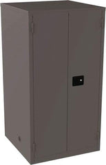 Jamco - 4 Shelf Security Storage Cabinet - Steel, 34" Wide x 34" Deep x 65" High, Gray - Exact Tool & Supply