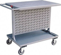 Jamco - Louvered Panel Cart - 36 Inch Overall Width x 24 Inch Overall Depth x 35 Inch Overall Height - Exact Tool & Supply